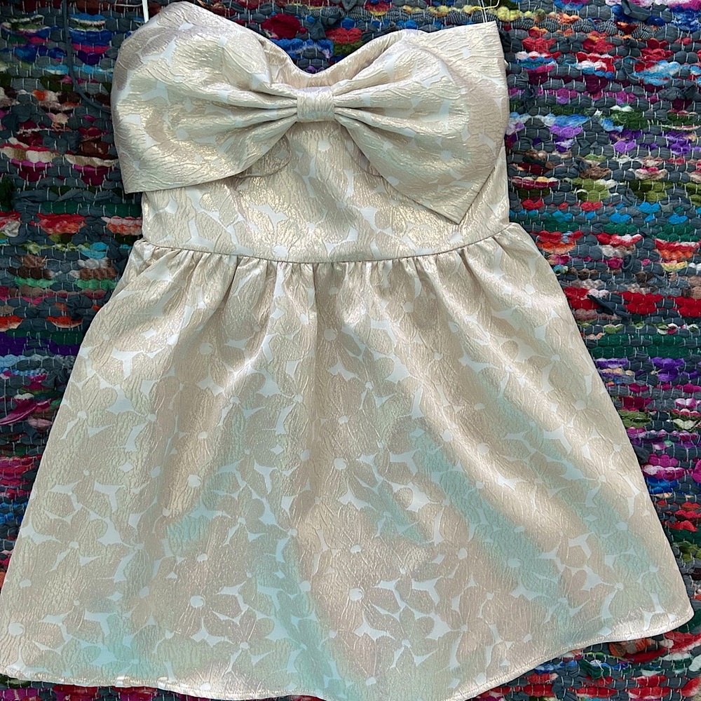 TCEC Tiffany Gold Bow dress